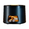 The wood-fired stove aroma diffuser features fine water mist and a seven-color ambient light. The soft and mellow fragrance accompanies the retro style Item Picture